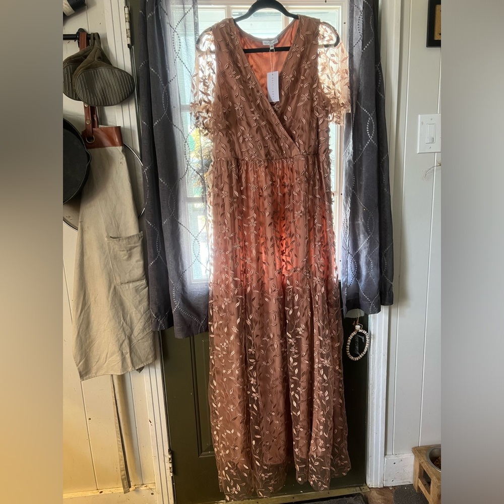 Baltic Born- Marseille Nude Rose maxi dress